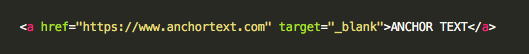 anchor text html