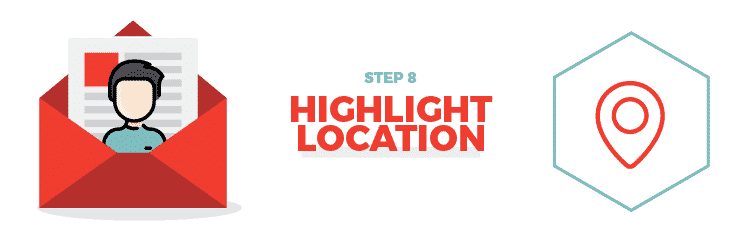 Step 8 Highlight Location